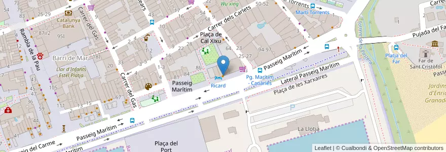 Mapa de ubicacion de Café La Provença en Spanje, Catalonië, Barcelona, Garraf, Vilanova I La Geltrú.