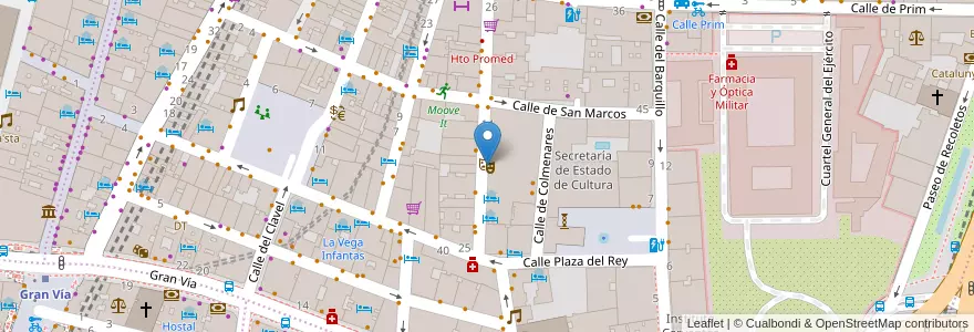 Mapa de ubicacion de Café Libertad 8 en Испания, Мадрид, Мадрид, Área Metropolitana De Madrid Y Corredor Del Henares, Мадрид.