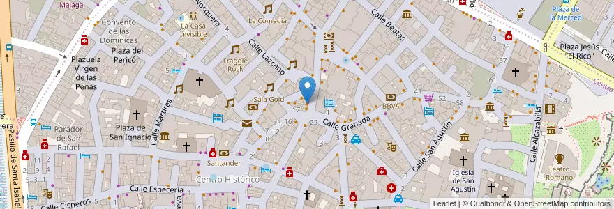 Mapa de ubicacion de Café Madrid en 스페인, Andalucía, Málaga, Málaga-Costa Del Sol, Málaga.
