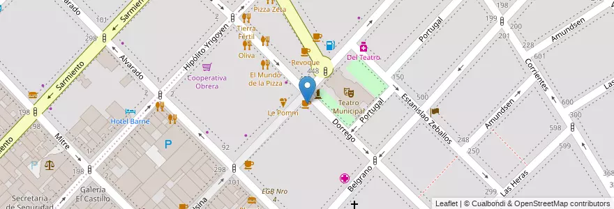 Mapa de ubicacion de Café Martínez en アルゼンチン, ブエノスアイレス州, Partido De Bahía Blanca, Bahía Blanca.