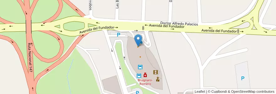Mapa de ubicacion de Café Martínez en アルゼンチン, サンルイス州, Juan Martín De Pueyrredón, Municipio De San Luis, San Luis.