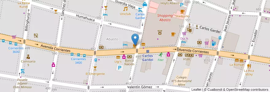 Mapa de ubicacion de Café Martínez, Balvanera en Argentinië, Ciudad Autónoma De Buenos Aires, Comuna 3, Buenos Aires.