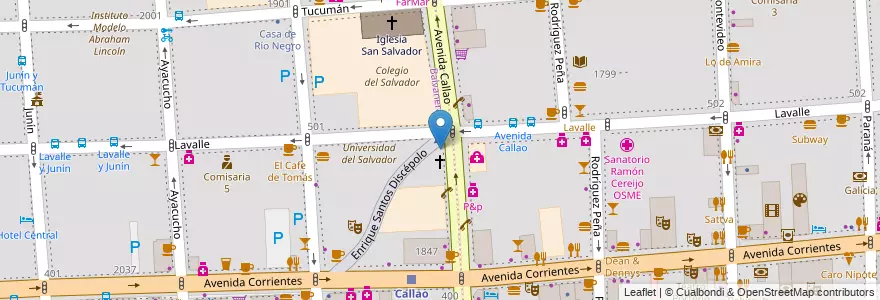 Mapa de ubicacion de Café Martínez, Balvanera en 阿根廷, Ciudad Autónoma De Buenos Aires, 布宜诺斯艾利斯.