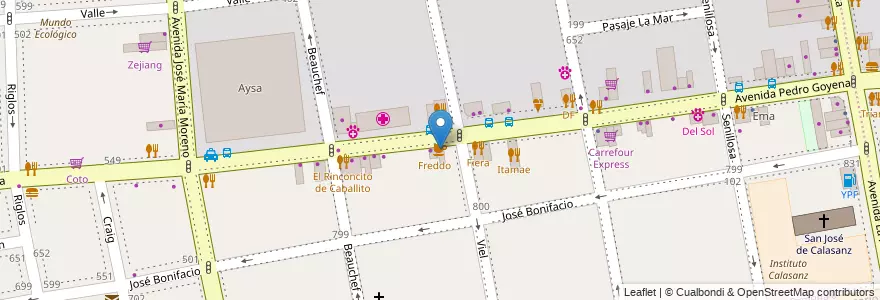Mapa de ubicacion de Café Martínez, Caballito en Argentina, Ciudad Autónoma De Buenos Aires, Buenos Aires, Comuna 6.