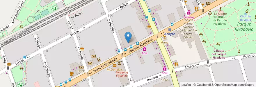 Mapa de ubicacion de Café Martínez, Caballito en آرژانتین, Ciudad Autónoma De Buenos Aires, Buenos Aires, Comuna 6.