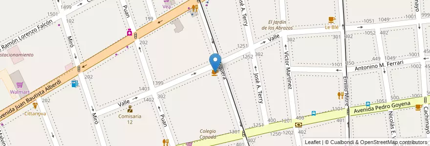 Mapa de ubicacion de Café Martínez, Caballito en Arjantin, Ciudad Autónoma De Buenos Aires, Comuna 7, Buenos Aires, Comuna 6.