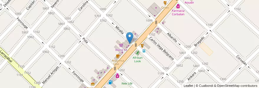 Mapa de ubicacion de Café Martínez, Mataderos en Argentinië, Ciudad Autónoma De Buenos Aires, Comuna 9, Buenos Aires.