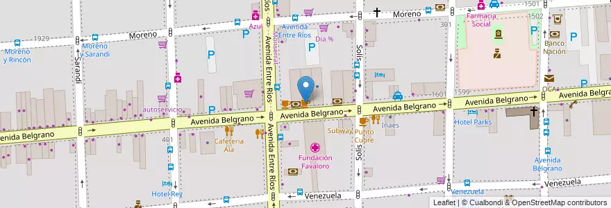 Mapa de ubicacion de Café Martínez, Montserrat en アルゼンチン, Ciudad Autónoma De Buenos Aires, ブエノスアイレス.