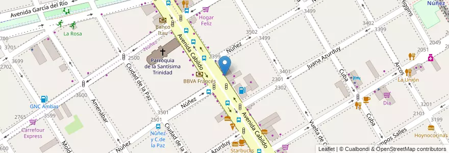 Mapa de ubicacion de Café Martínez, Nuñez en آرژانتین, Ciudad Autónoma De Buenos Aires, Buenos Aires, Comuna 13.