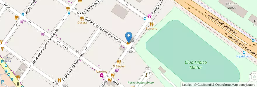 Mapa de ubicacion de Café Martínez, Palermo en Argentina, Ciudad Autónoma De Buenos Aires, Buenos Aires, Comuna 14.
