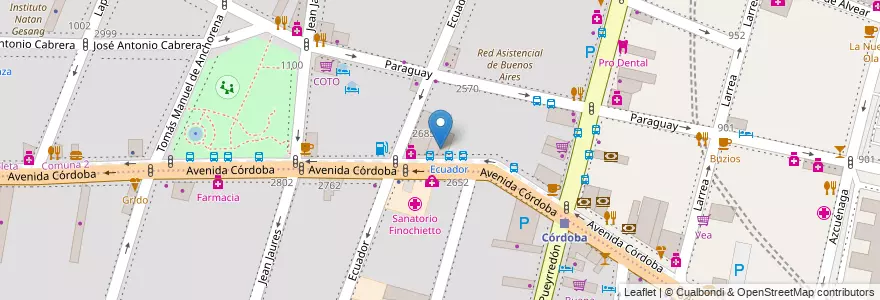 Mapa de ubicacion de Café Martínez, Recoleta en الأرجنتين, Ciudad Autónoma De Buenos Aires, Comuna 2, Buenos Aires.