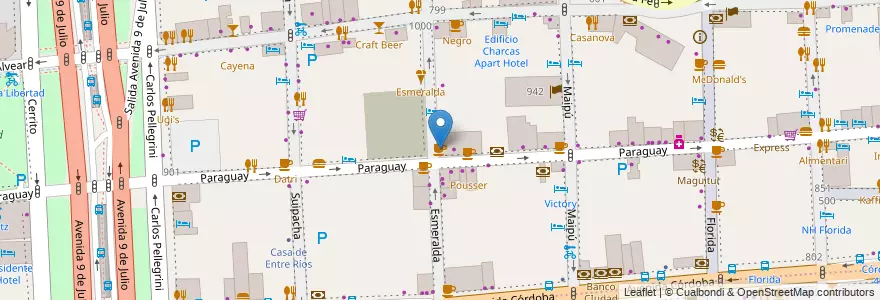 Mapa de ubicacion de Café Martinez, Retiro en Argentine, Ciudad Autónoma De Buenos Aires, Comuna 1, Buenos Aires.