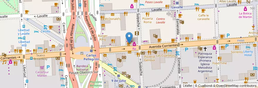 Mapa de ubicacion de Café Martínez, San Nicolas en الأرجنتين, Ciudad Autónoma De Buenos Aires, Comuna 1, Buenos Aires.