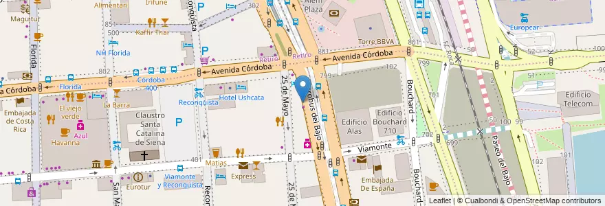 Mapa de ubicacion de Café Martínez, San Nicolas en Argentinien, Ciudad Autónoma De Buenos Aires, Comuna 1, Buenos Aires.