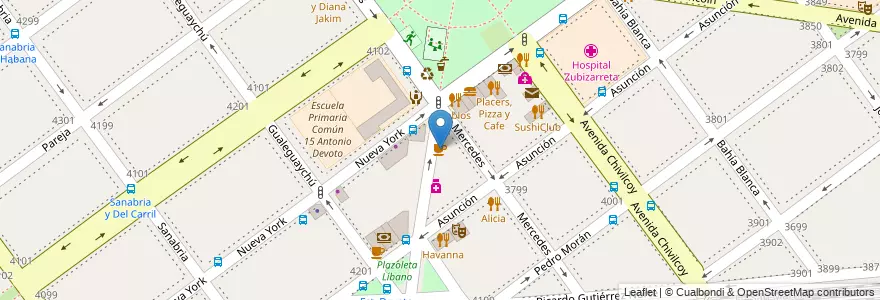 Mapa de ubicacion de Café Martínez, Villa Devoto en Argentinië, Ciudad Autónoma De Buenos Aires, Buenos Aires, Comuna 11.