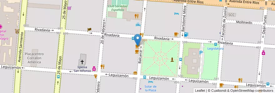 Mapa de ubicacion de Café Martínez en Argentine, Salta, Capital, Municipio De Salta, Salta.
