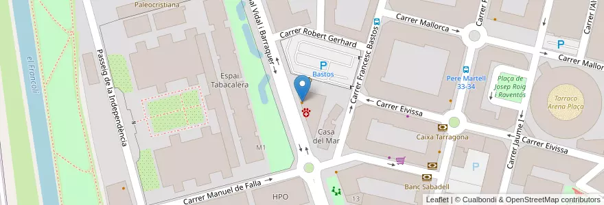 Mapa de ubicacion de Cafe Melbourne en Espagne, Catalogne, Tarragone, Tarragonais, Tarragone.