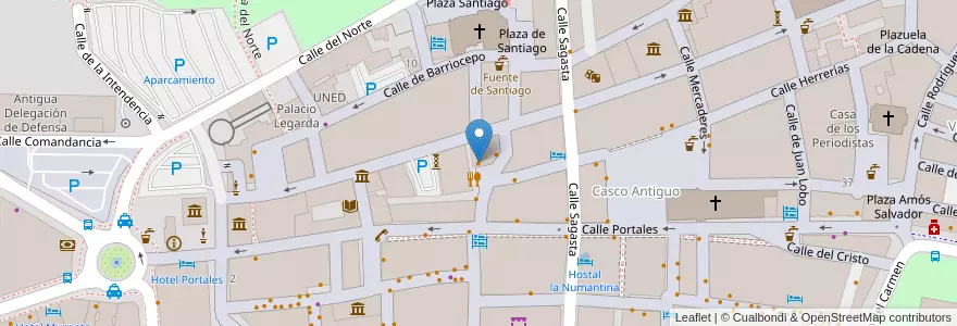 Mapa de ubicacion de Café Moderno en Espanha, La Rioja, La Rioja, Logroño.