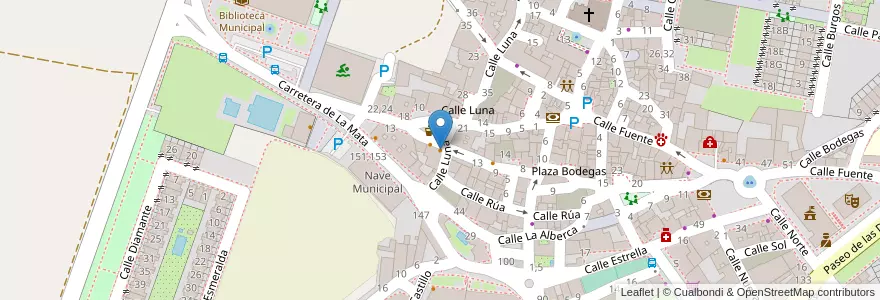 Mapa de ubicacion de Café Moon en Spagna, Castilla Y León, Salamanca, La Armuña, Villares De La Reina.