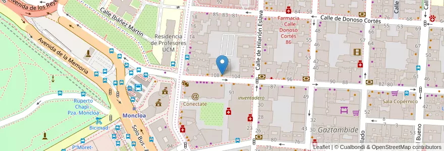 Mapa de ubicacion de Café More en إسبانيا, منطقة مدريد, منطقة مدريد, Área Metropolitana De Madrid Y Corredor Del Henares, مدريد.