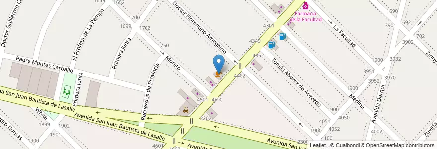 Mapa de ubicacion de Cafe Muiño, Parque Avellaneda en 아르헨티나, Ciudad Autónoma De Buenos Aires, Comuna 9, 부에노스아이레스.