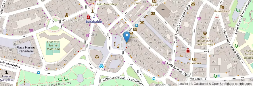 Mapa de ubicacion de Café Munich en 스페인, Euskadi, Bizkaia, Bilboaldea, Barakaldo.