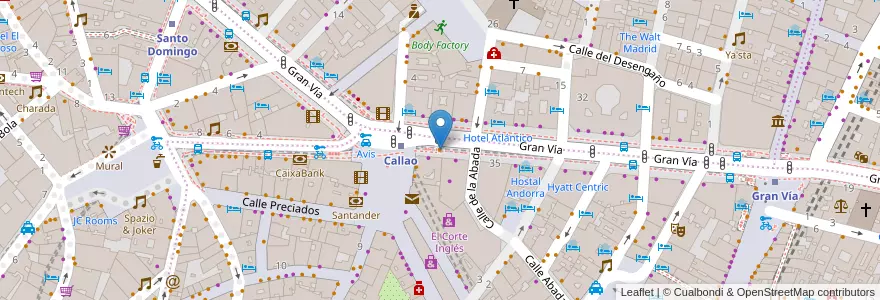 Mapa de ubicacion de Café Pans en Sepanyol, Comunidad De Madrid, Comunidad De Madrid, Área Metropolitana De Madrid Y Corredor Del Henares, Madrid.