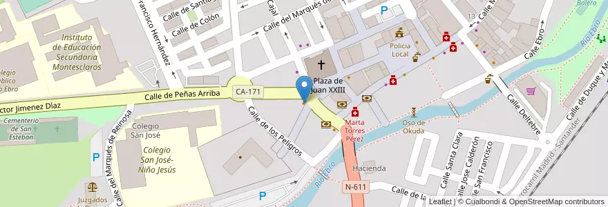 Mapa de ubicacion de Café Peñas Arriba en España, Cantabria, Cantabria, Campoo-Los Valles, Campoo De Enmedio, Reinosa.