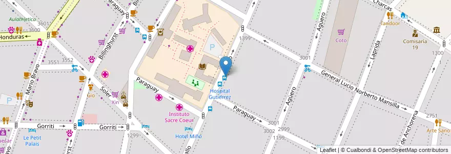 Mapa de ubicacion de Cafe Petit Victoria, Recoleta en Аргентина, Буэнос-Айрес, Comuna 2, Буэнос-Айрес.
