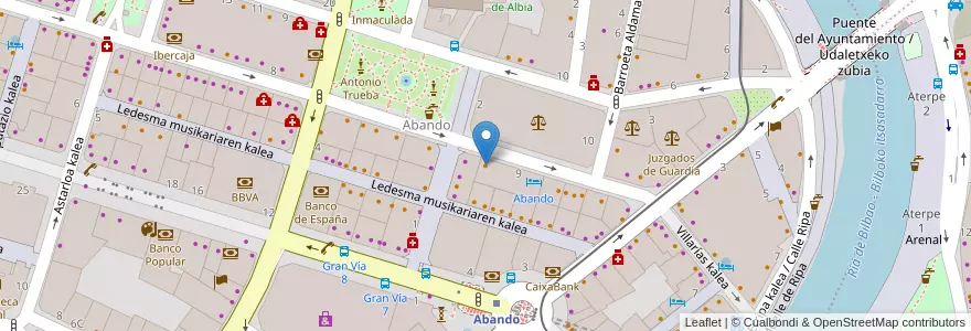Mapa de ubicacion de Cafe Prichos Bar en 西班牙, 巴斯克, 比斯开, Bilboaldea, 毕尔巴鄂.