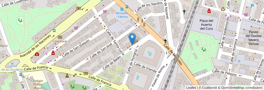 Mapa de ubicacion de Café-Pub Bettore en Испания, Мадрид, Мадрид, Área Metropolitana De Madrid Y Corredor Del Henares, Fuenlabrada.