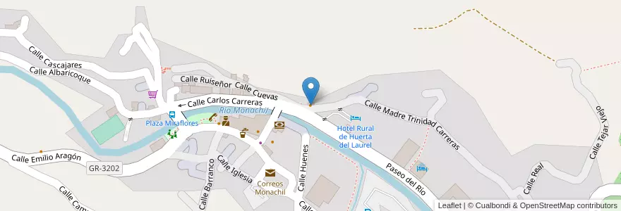 Mapa de ubicacion de Café Pub "La barbería" en Espagne, Andalousie, Grenade, Comarca De La Vega De Granada, Monachil.