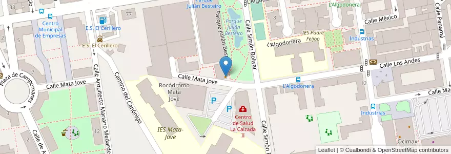 Mapa de ubicacion de Cafe Quinta Avenida en İspanya, Asturias, Asturias, Gijón/Xixón.