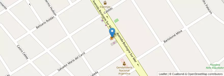 Mapa de ubicacion de Cafe Rasar en Arjantin, Buenos Aires, Partido De Tigre, General Pacheco.
