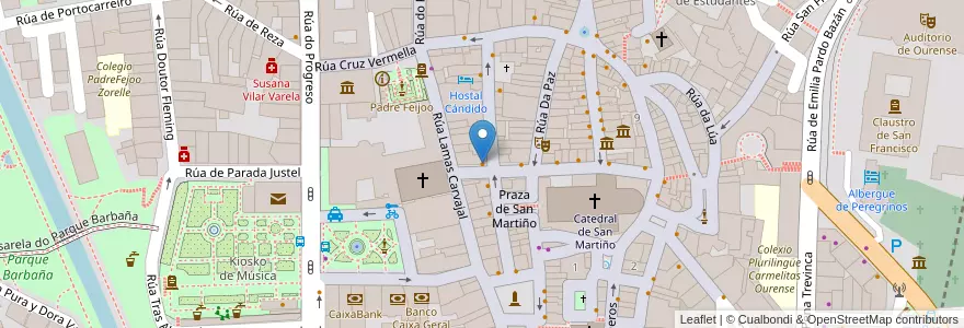 Mapa de ubicacion de Café Real en Spanien, Galicien, Ourense, Ourense, Ourense.