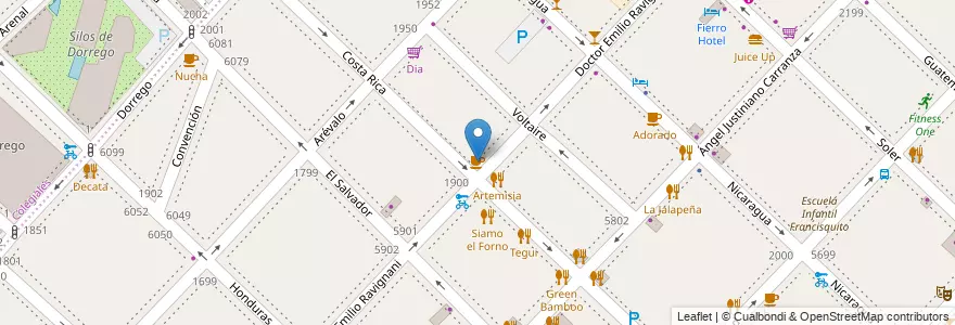 Mapa de ubicacion de Café Registrado, Palermo en Argentina, Ciudad Autónoma De Buenos Aires, Buenos Aires.