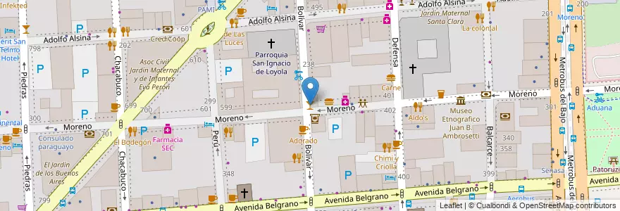 Mapa de ubicacion de Cafe Relax, Montserrat en آرژانتین, Ciudad Autónoma De Buenos Aires, Comuna 1, Buenos Aires.