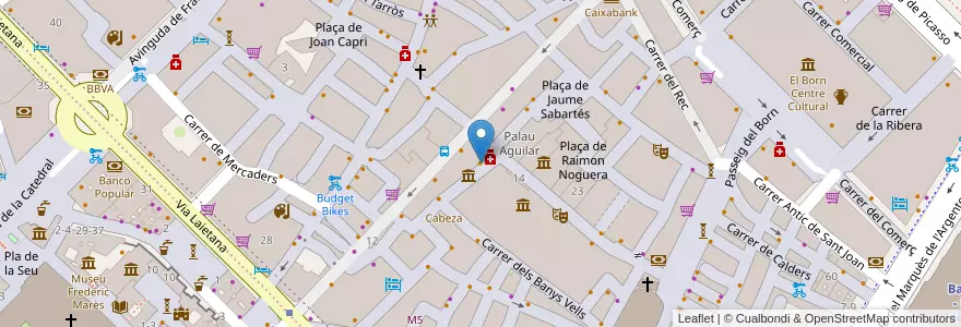Mapa de ubicacion de Cafe Sabor en Espanha, Catalunha, Barcelona, Barcelonès, Barcelona.