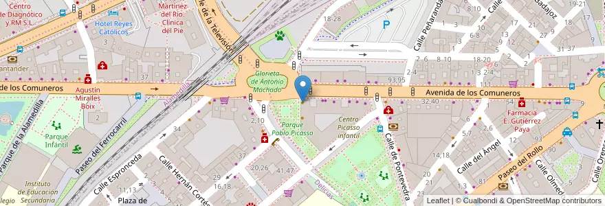 Mapa de ubicacion de Café Solo en إسبانيا, قشتالة وليون, شلمنقة, دائرة شلمنقة, شلمنقة.