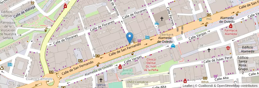 Mapa de ubicacion de Café Stylo en اسپانیا, Cantabria, استان کانتابریا, Santander, Santander.