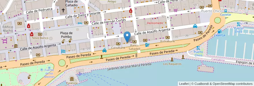 Mapa de ubicacion de Café Suizo en Испания, Кантабрия, Кантабрия, Santander, Santander.