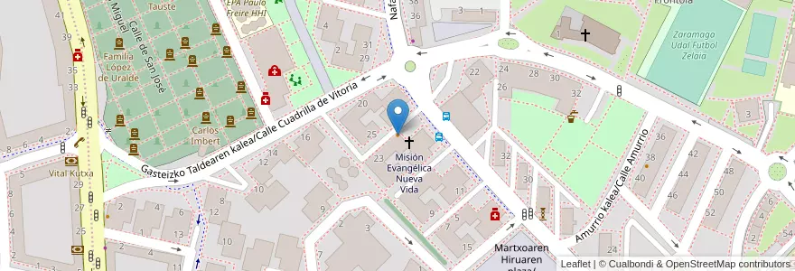 Mapa de ubicacion de Café Tabú en Spanien, Autonome Gemeinschaft Baskenland, Araba/Álava, Gasteizko Kuadrilla/Cuadrilla De Vitoria, Vitoria-Gasteiz.