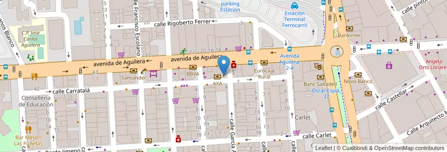 Mapa de ubicacion de Café Tallin en Испания, Валенсия, Аликанте, Алаканти, Аликанте.