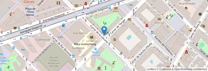 Mapa de ubicacion de Cafe Tampa en اسپانیا, Catalunya, Barcelona, Barcelonès, Barcelona.