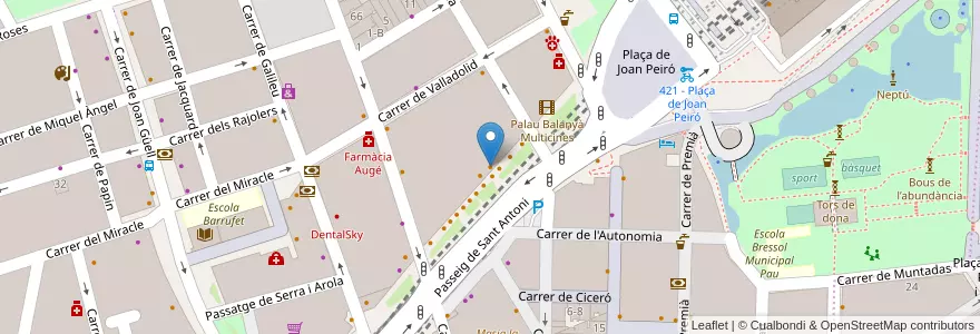 Mapa de ubicacion de Café & Tapas en スペイン, カタルーニャ州, Barcelona, バルサルネス, Barcelona.