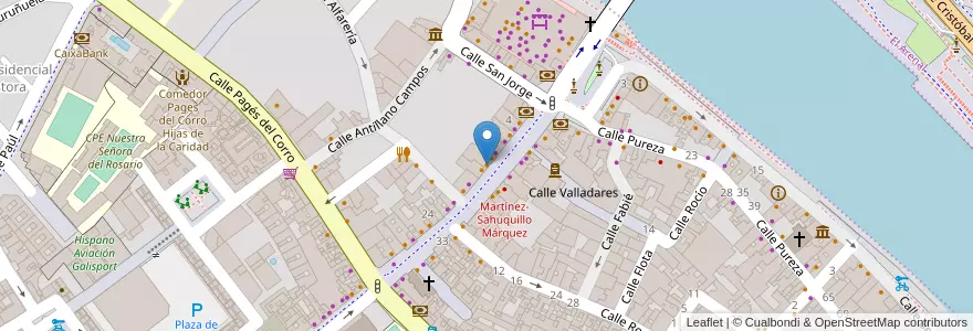 Mapa de ubicacion de Café & Tapas en Espagne, Andalousie, Séville, Séville.