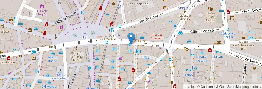 Mapa de ubicacion de Café & Té en Spanje, Comunidad De Madrid, Comunidad De Madrid, Área Metropolitana De Madrid Y Corredor Del Henares, Madrid.