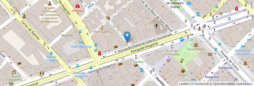 Mapa de ubicacion de Café & Té en Espagne, Catalogne, Barcelone, Barcelonais, Barcelone.