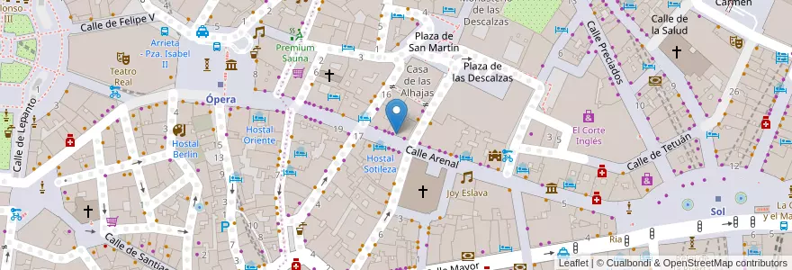 Mapa de ubicacion de Café & Té en Spagna, Comunidad De Madrid, Comunidad De Madrid, Área Metropolitana De Madrid Y Corredor Del Henares, Madrid.