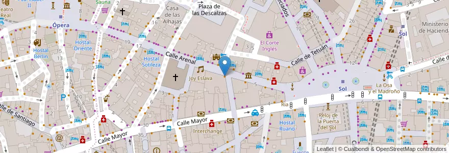 Mapa de ubicacion de Café & Té en Espagne, Communauté De Madrid, Communauté De Madrid, Área Metropolitana De Madrid Y Corredor Del Henares, Madrid.